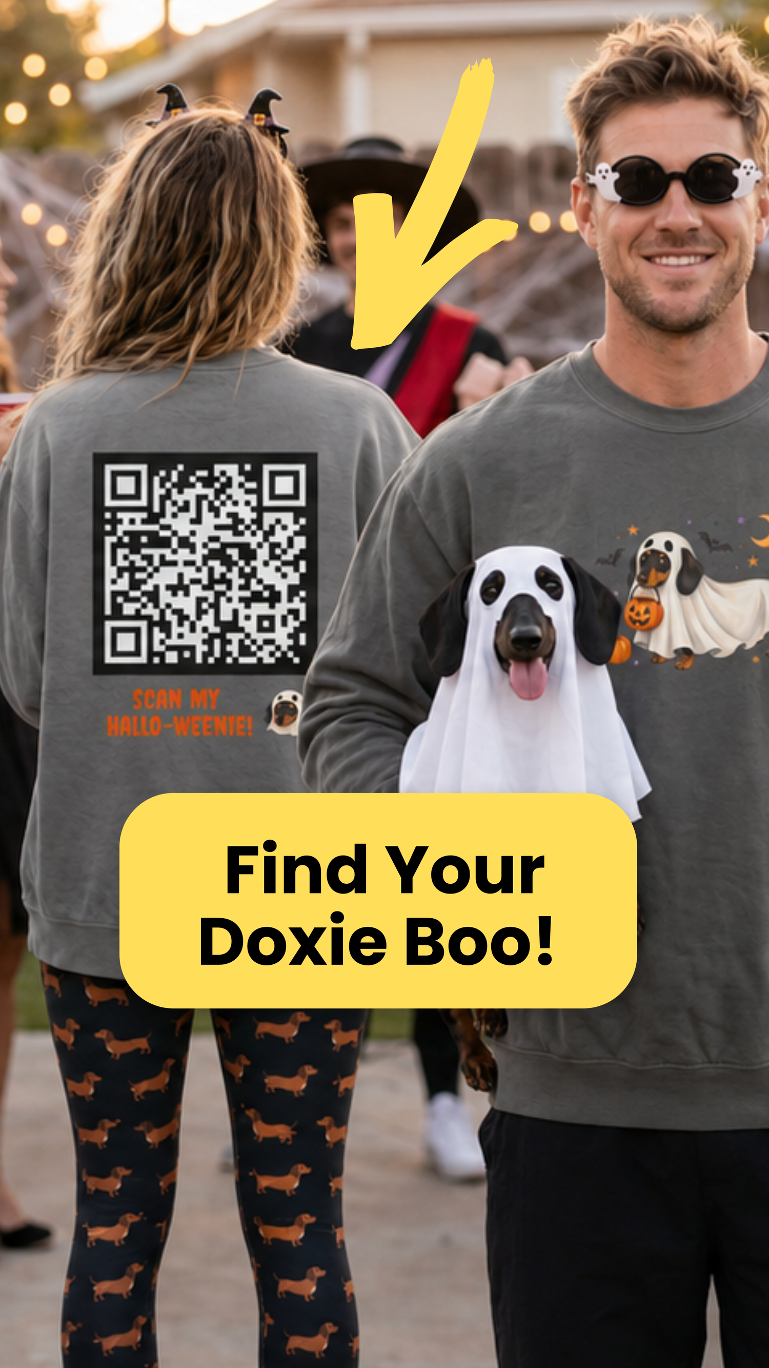 DOXIE HALLOWEEN QR CODE SWAETSHIRT 🎃🧛🏼
