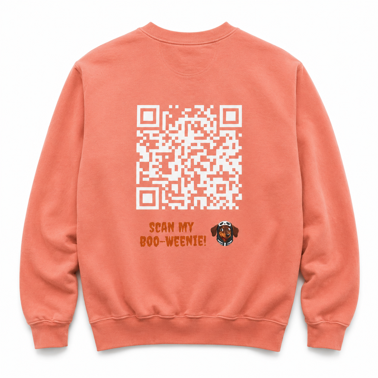 Scan My Boo-Weenie! 1👻Halloween Doxie Tribe QR Sweatshirt