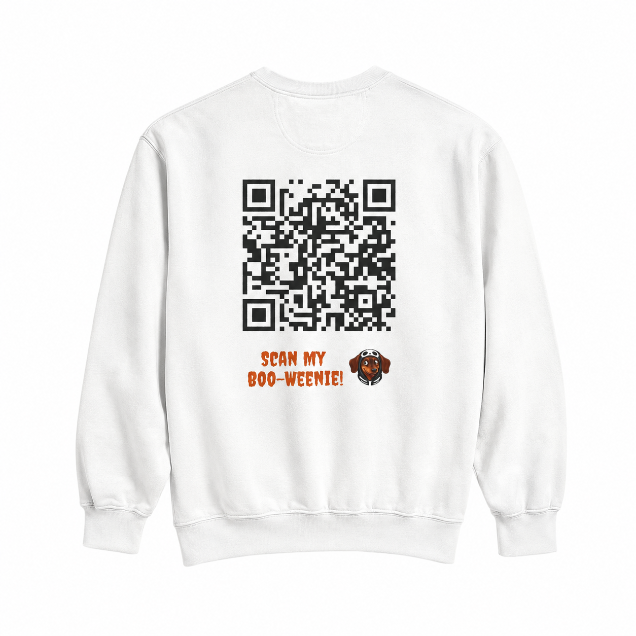 Scan My Boo-Weenie! 2😍🧛‍♀️ Halloween Doxie Tribe QR Code Sweatshirt