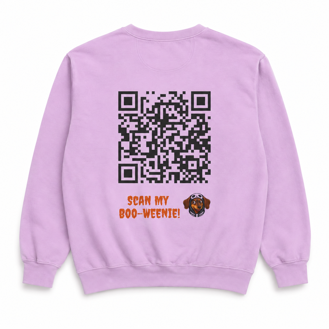 Scan My Boo-Weenie! 2😍🧛‍♀️ Halloween Doxie Tribe QR Code Sweatshirt