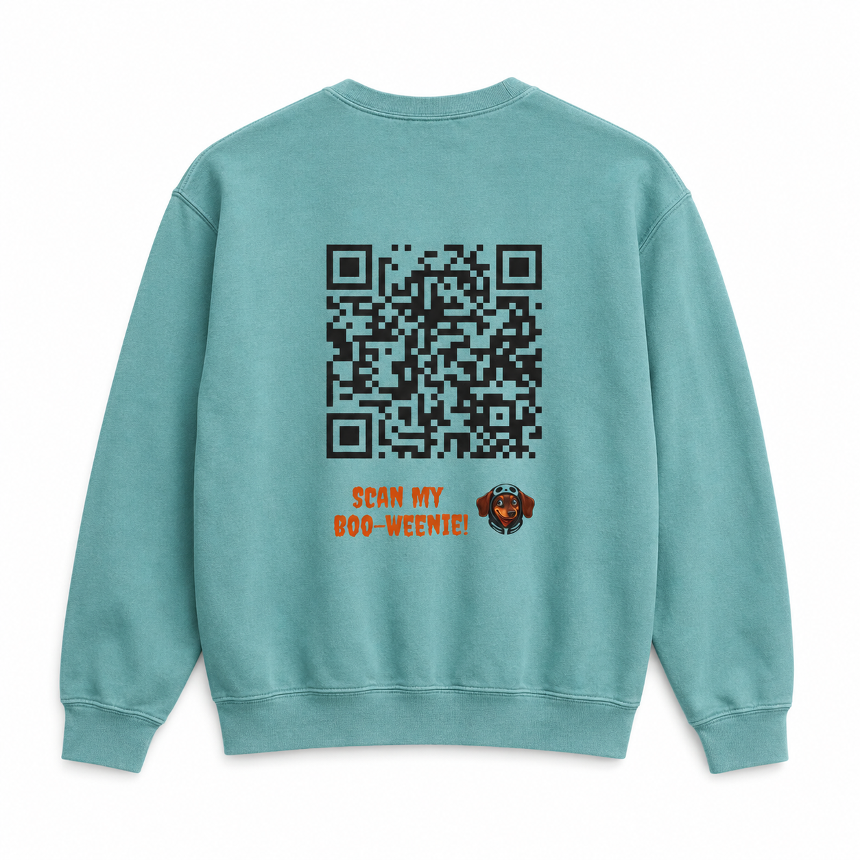 Scan My Boo-Weenie! 2😍🧛‍♀️ Halloween Doxie Tribe QR Code Sweatshirt