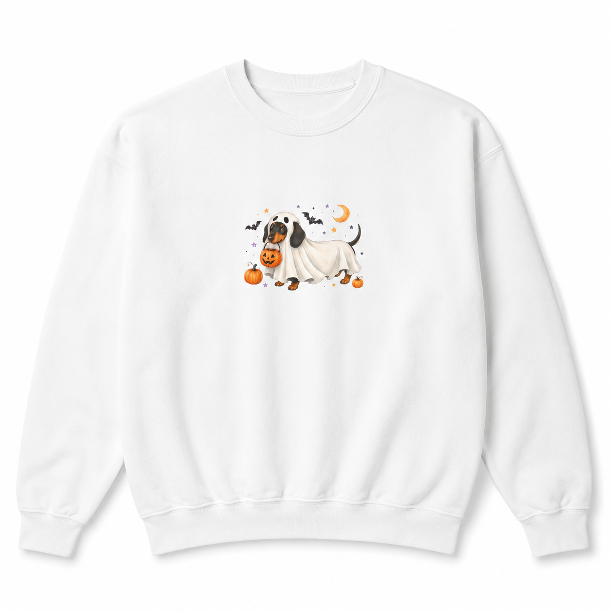 Scan My Hallo- Weenie! Doxie Love 😍🐾 Halloween QR Code Sweatshirt