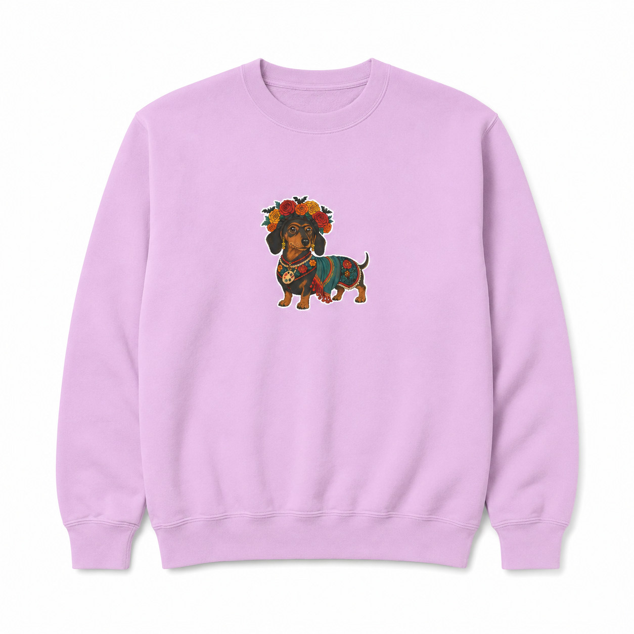 Viva la Doxie!  🌸👻 SCAN MY BOO-WEENIE! 🎃🧟 Halloween QR Code Sweatshirt