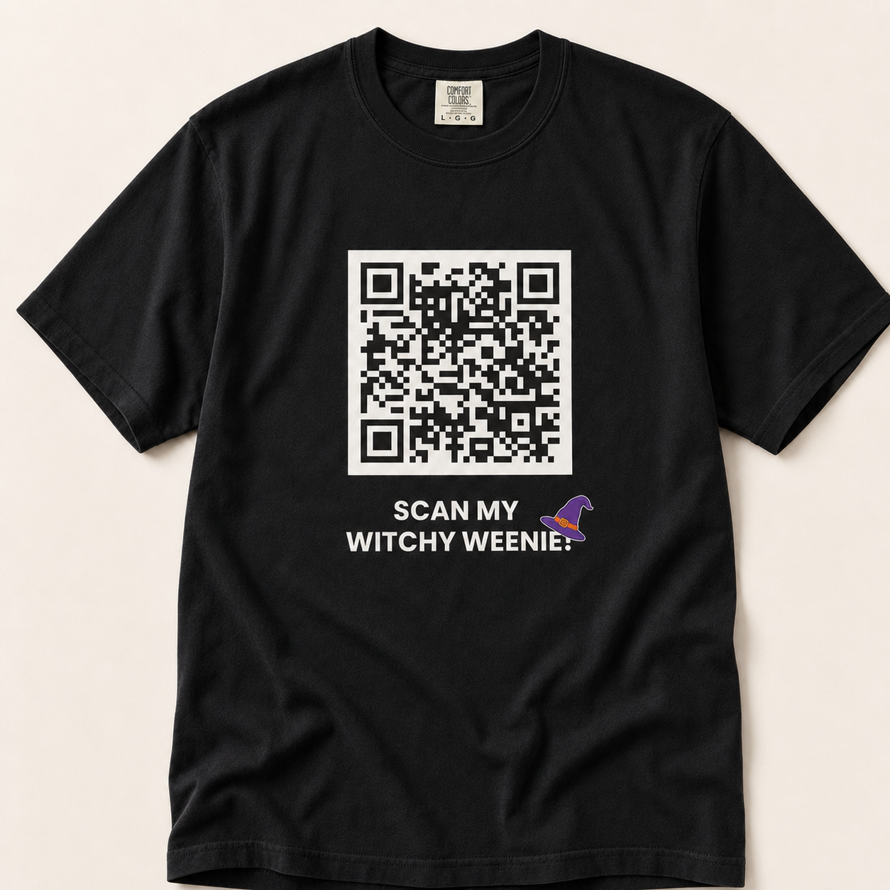 SCAN MY WITCHY WEENIE! 🍬 Halloween QR Code T-Shirt