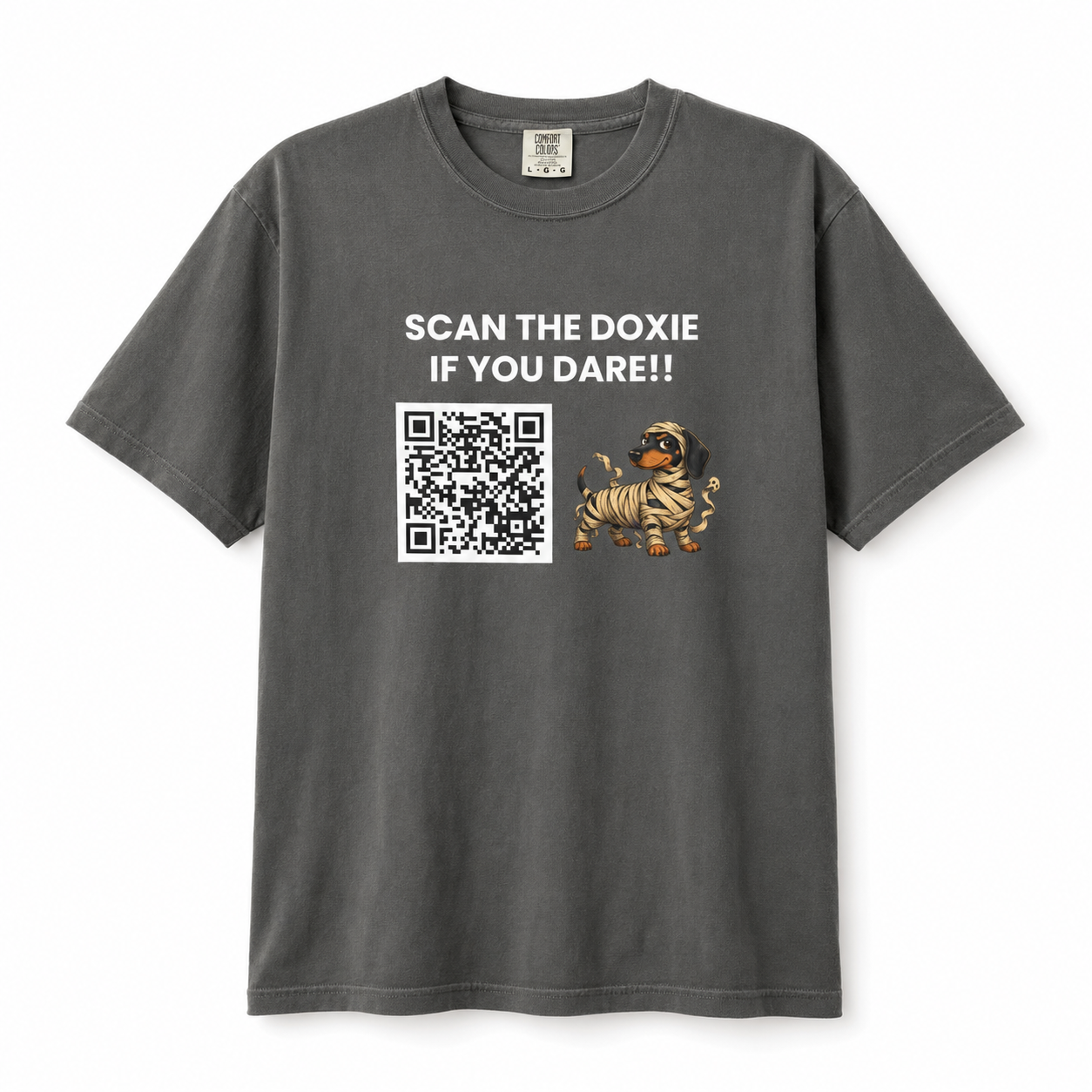 SCAN THE DOIXE IF YOU DARE! 🍬👻 Halloween QR Code T-Shirt