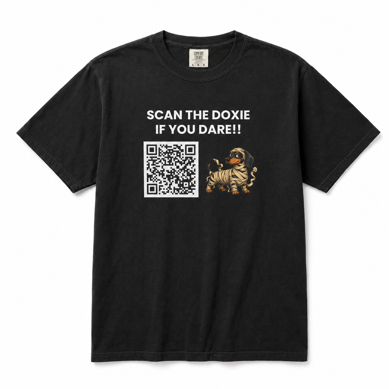 SCAN THE DOIXE IF YOU DARE! 🍬👻 Halloween QR Code T-Shirt