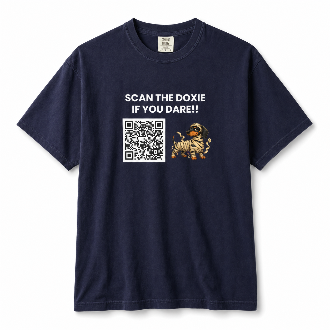SCAN THE DOIXE IF YOU DARE! 🍬👻 Halloween QR Code T-Shirt
