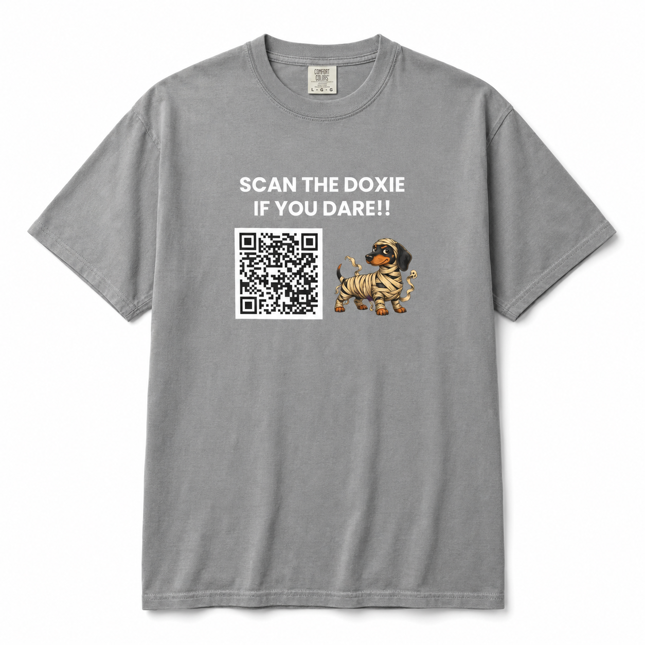 SCAN THE DOIXE IF YOU DARE! 🍬👻 Halloween QR Code T-Shirt