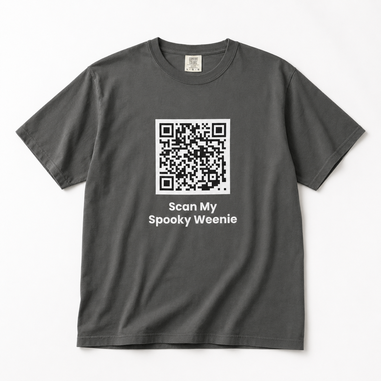 SCAN MY SPOOKY - WEENIE! 👻 Halloween QR Code T-Shirt