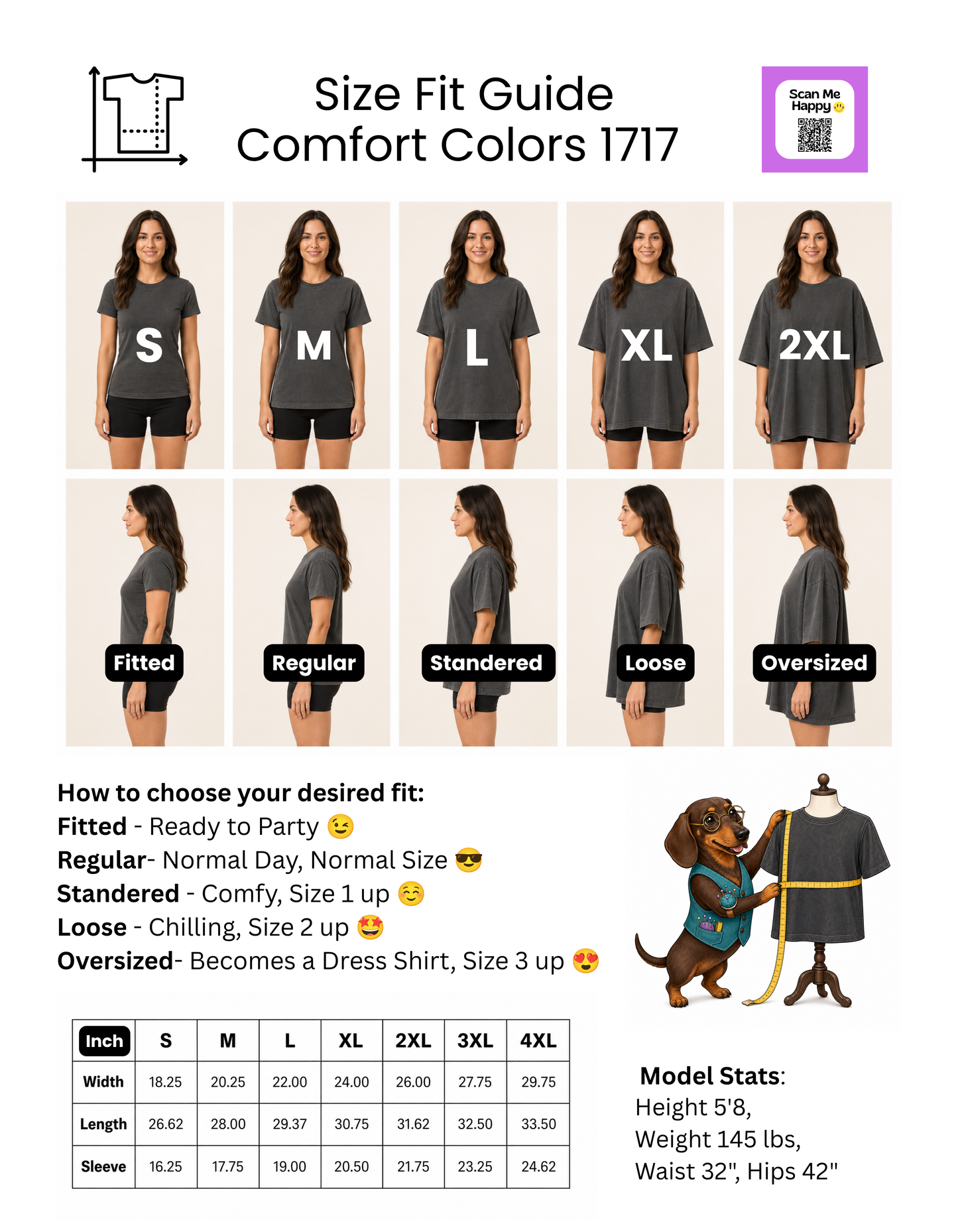 SCAN ME:  SWEET, SPOOKY & EXTRA LONG! 🦴 Halloween QR Code T-Shirt