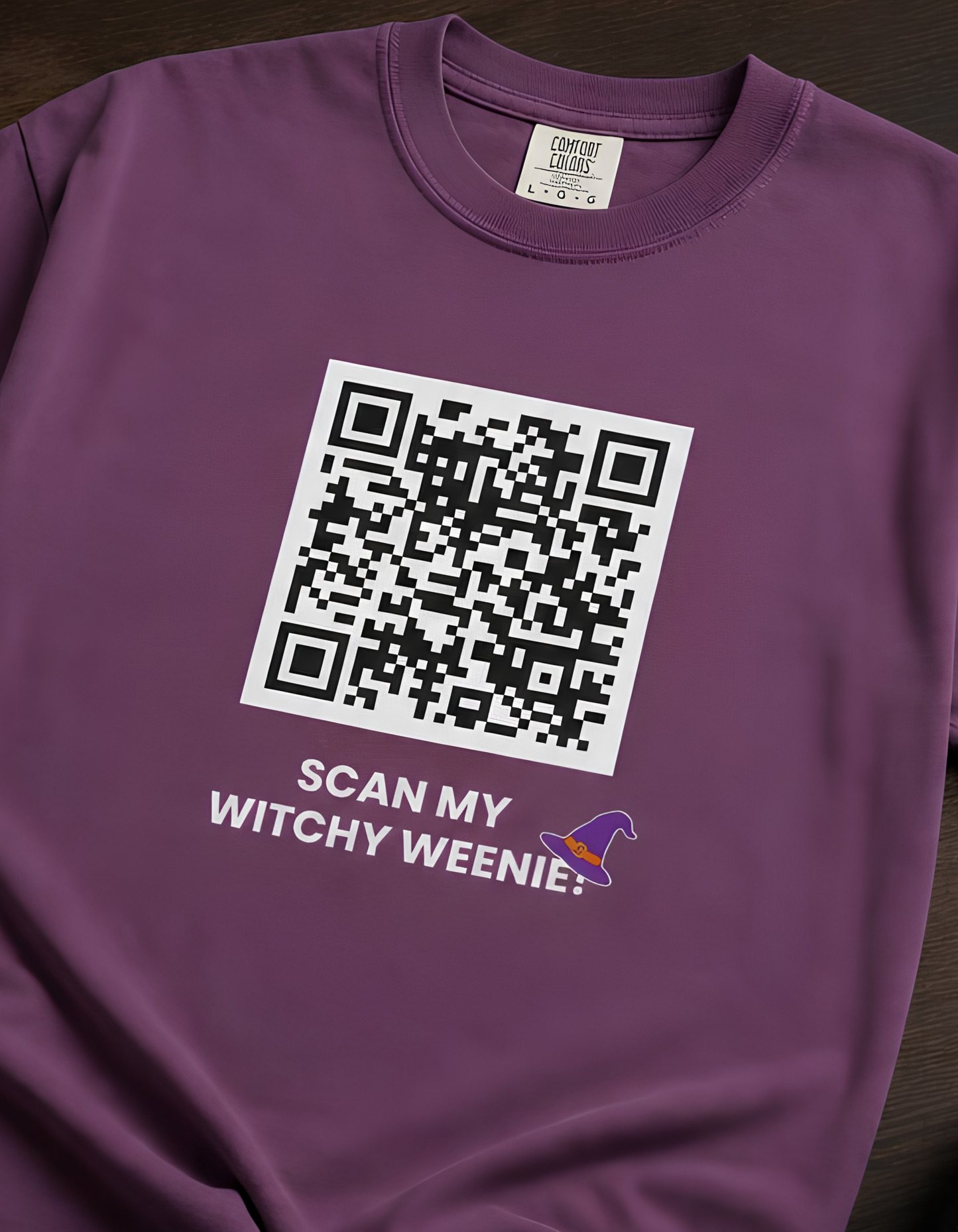 SCAN MY WITCHY WEENIE! 🍬 Halloween QR Code T-Shirt