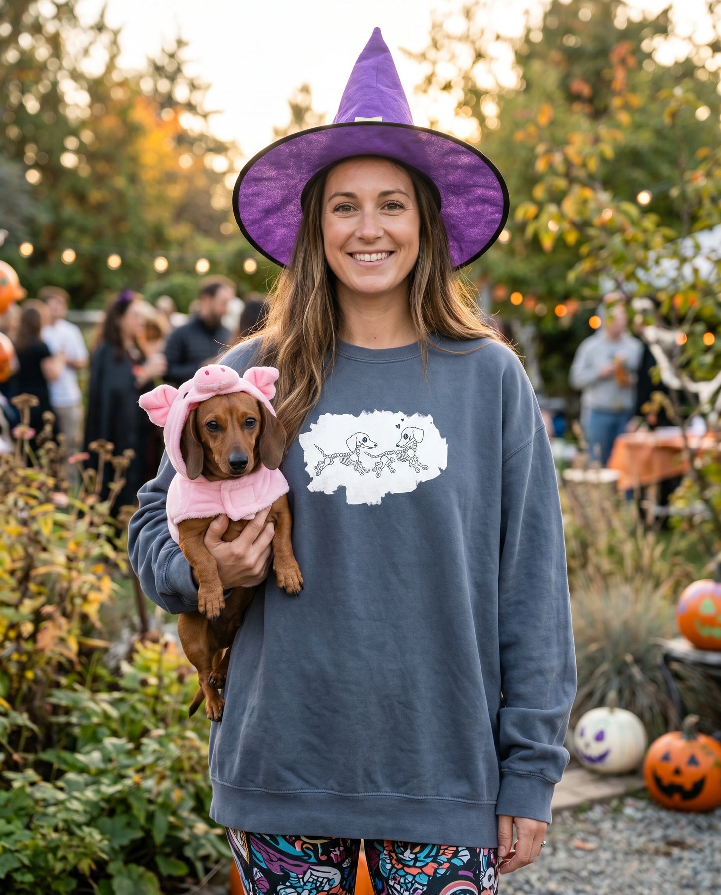 Scan For Some Bone-A-Fide DOXIE LOVE 😍🎃 Funny Halloween QR Code Sweatshirt