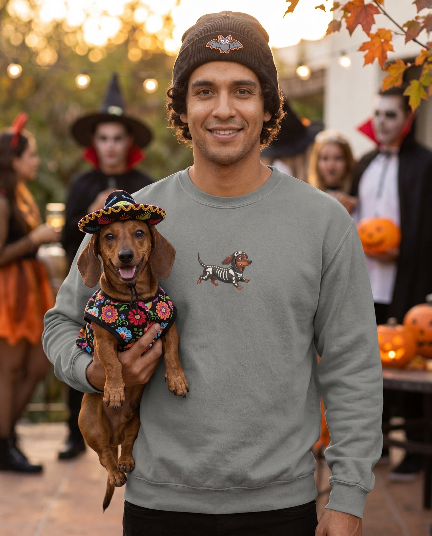 Scan My Boo-Weenie! 1👻Halloween Doxie Tribe QR Sweatshirt