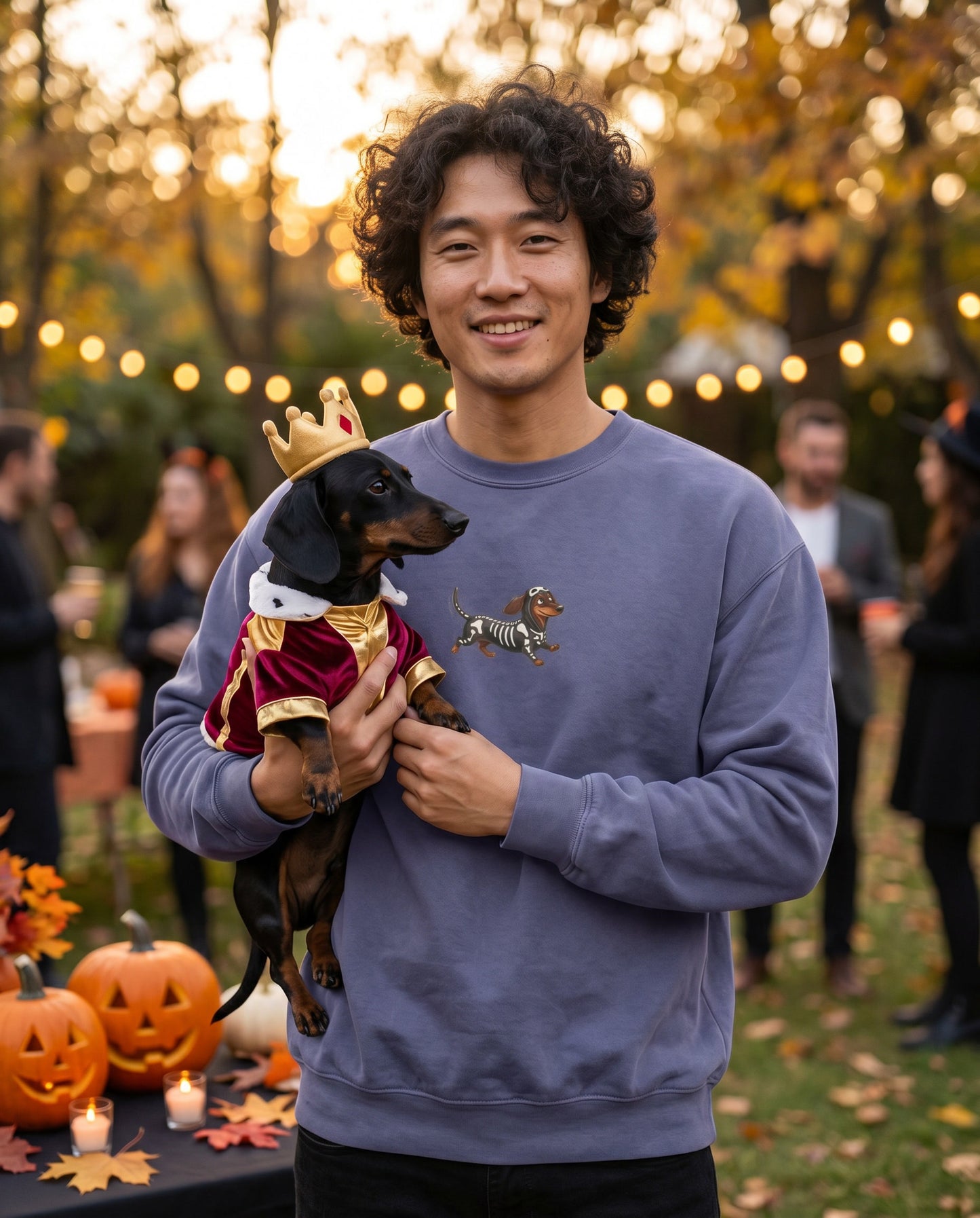 Scan My Boo-Weenie! 1👻Halloween Doxie Tribe QR Sweatshirt