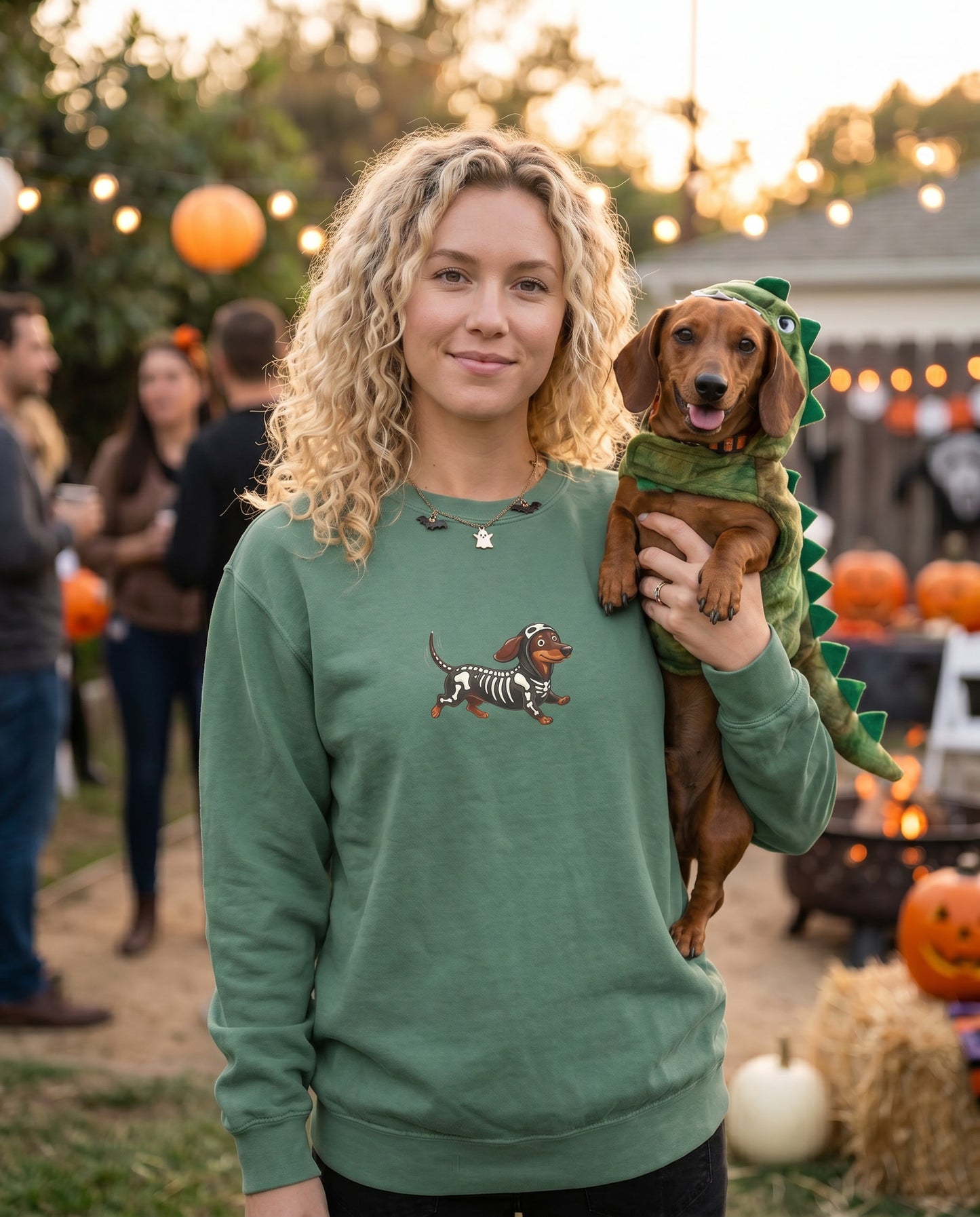 Scan My Boo-Weenie! 1👻Halloween Doxie Tribe QR Sweatshirt