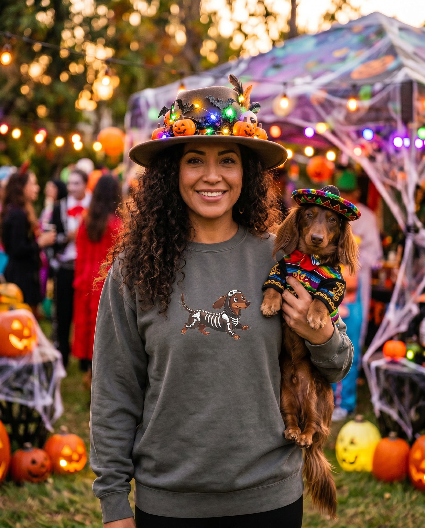 Scan My Boo-Weenie! 1👻Halloween Doxie Tribe QR Sweatshirt