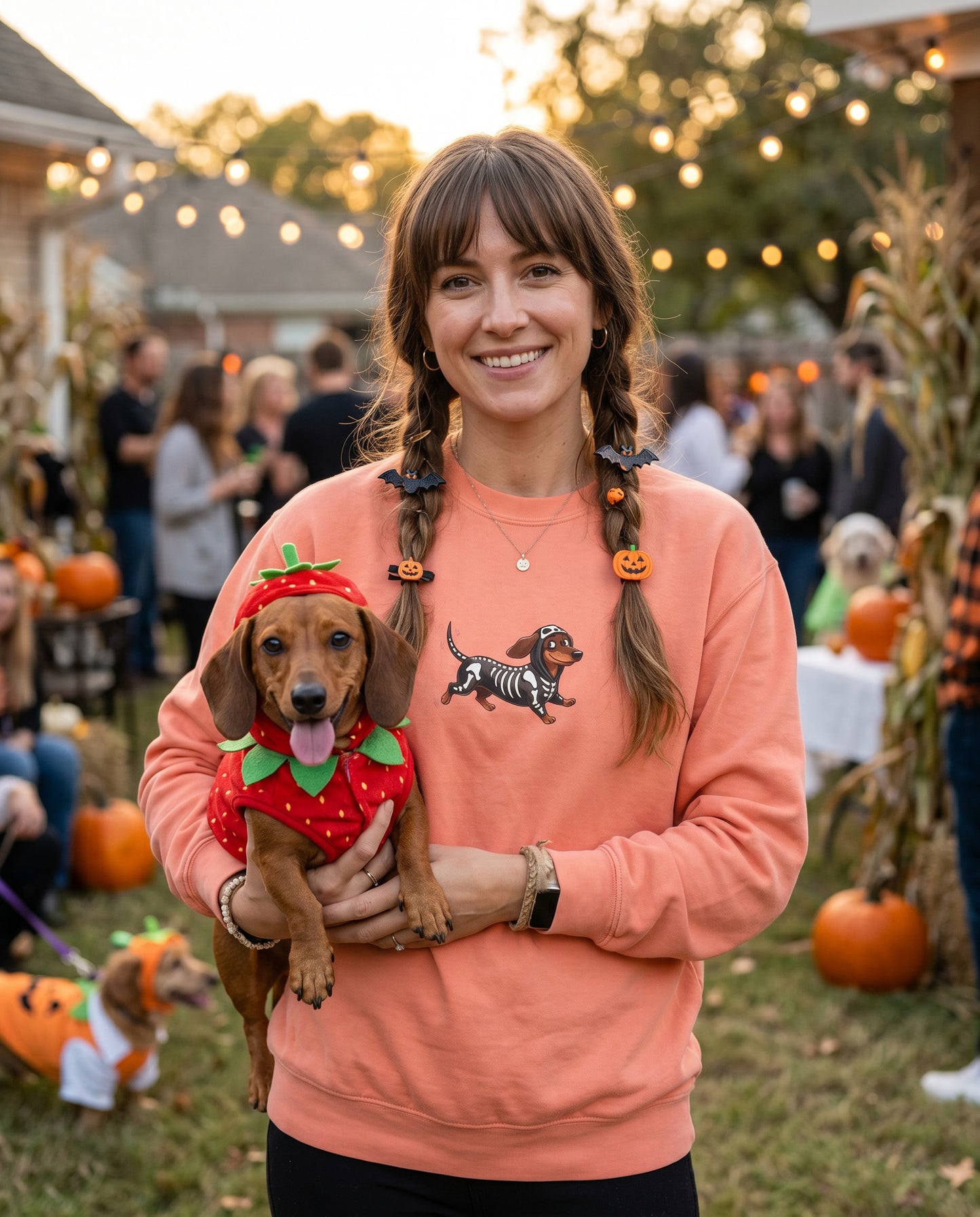 Scan My Boo-Weenie! 1👻Halloween Doxie Tribe QR Sweatshirt