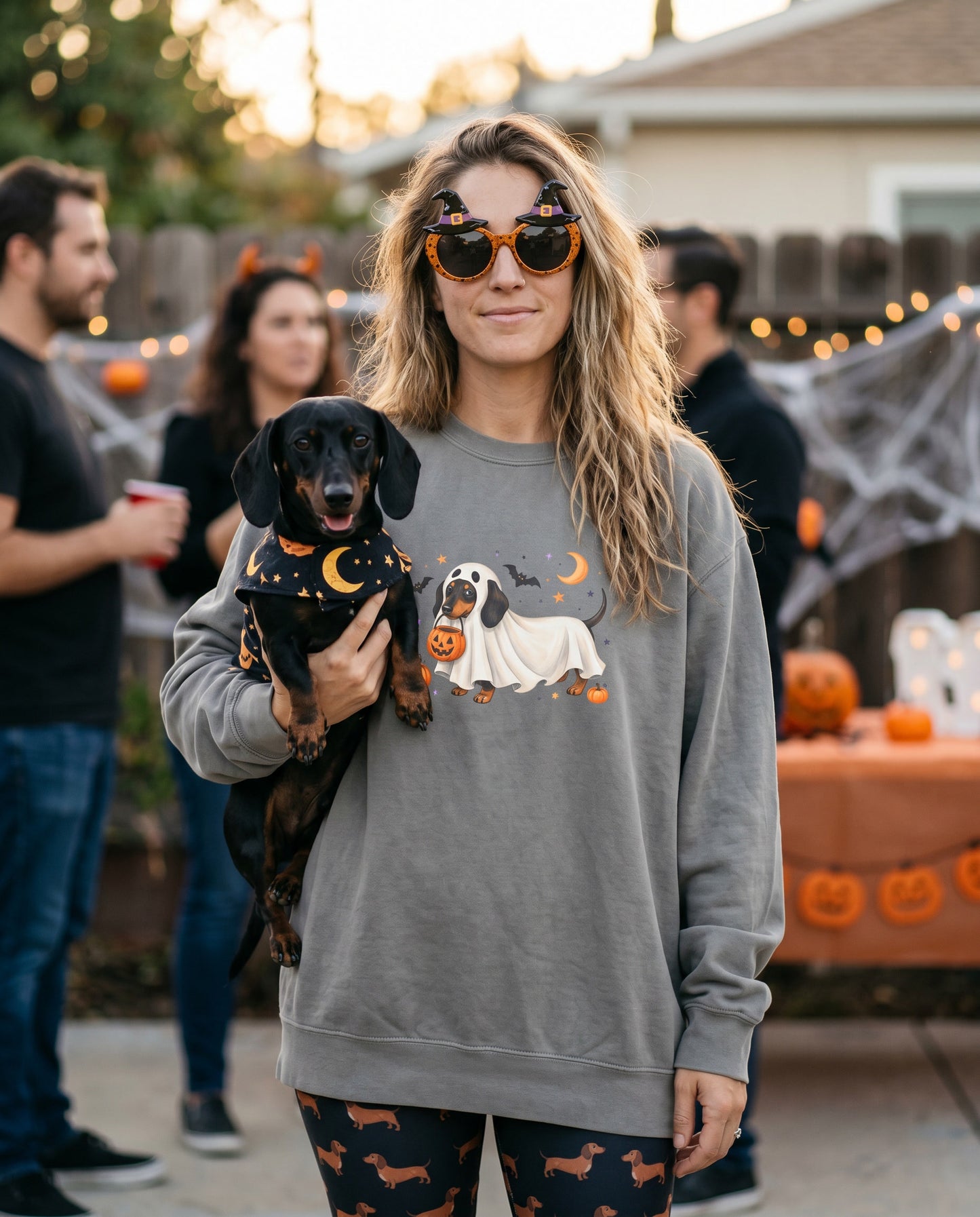 Scan My Hallo- Weenie! Doxie Love 😍🐾 Halloween QR Code Sweatshirt